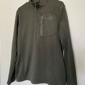 Men’s North Face Canyonlands 1/2 Zip Jacket, Burnt Olive Green Color, Size Large